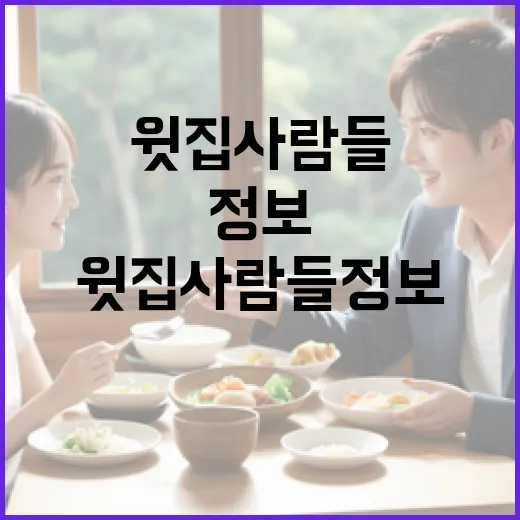 윗집 사람들 정보 알아내는 방법 - 요약