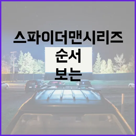 스파이더맨 시리즈를…