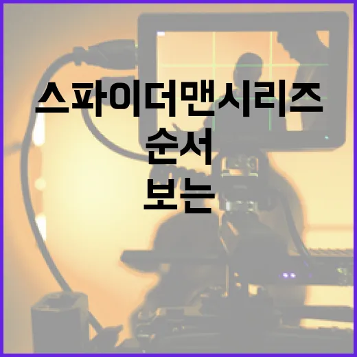 스파이더맨 시리즈를 순서대로 보는 방법 - 요약