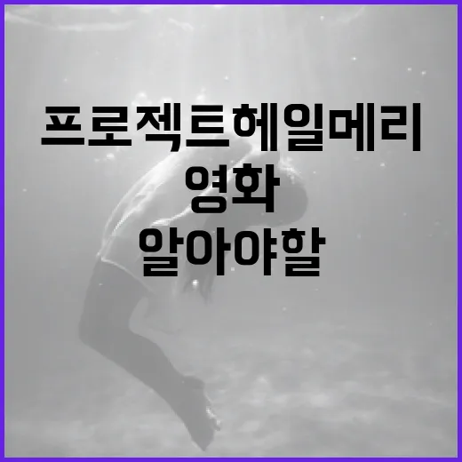 영화 프로젝트 헤일메리에 대해 알아야 할 모든 것 - 요약