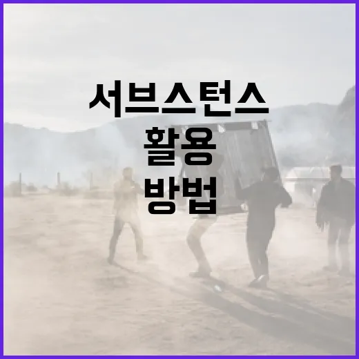 서브스턴스를 이해하고 활용하는 방법 - 요약