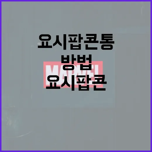 요시 팝콘통을 활용하는 방법