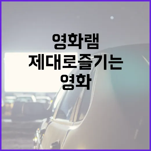 영화 램을 제대로 즐기는 방법 - 요약