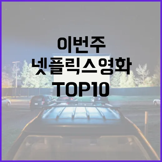이번 주 넷플릭스 영화 TOP10을 즐기는 방법 - 요약