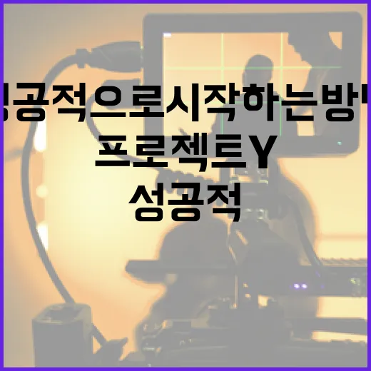 프로젝트Y를 성공적으로 시작하는 방법 - 요약