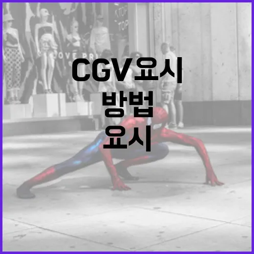 CGV 요시를 효과적으로 이용하는 방법 - 요약