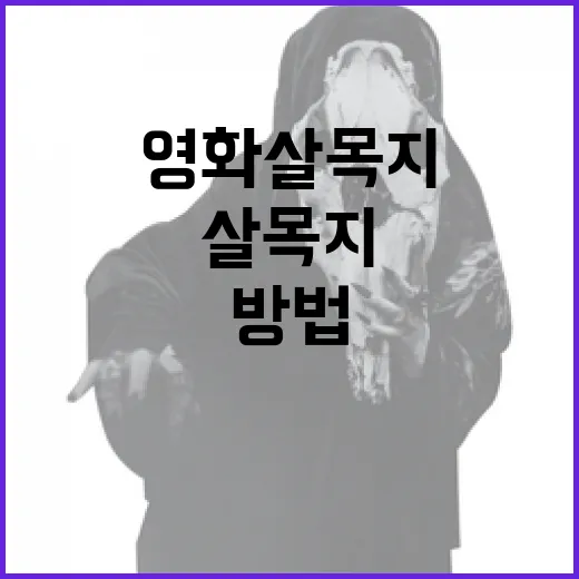 영화 살목지를 제대…