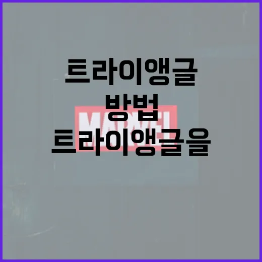 트라이앵글을 이해하고 활용하는 방법 - 요약