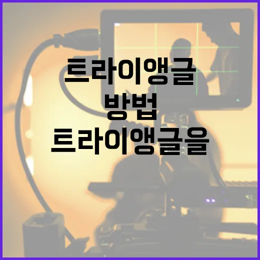 트라이앵글을 이해하고 활용하는 방법 - 요약