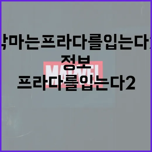 악마는 프라다를 입는다 2 정보: 기대할 만한 이유 - 요약