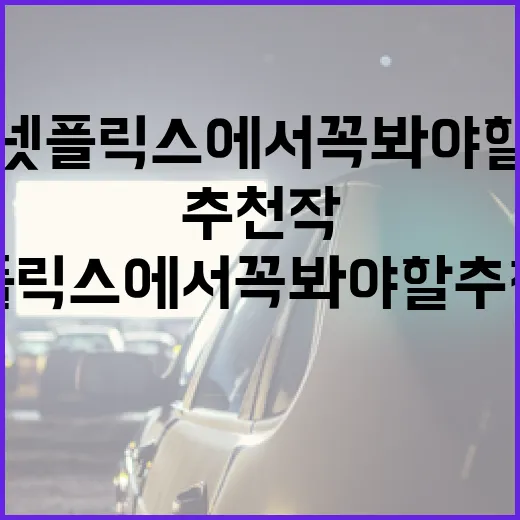 넷플릭스에서 꼭 봐야 할 추천작 리스트 - 요약