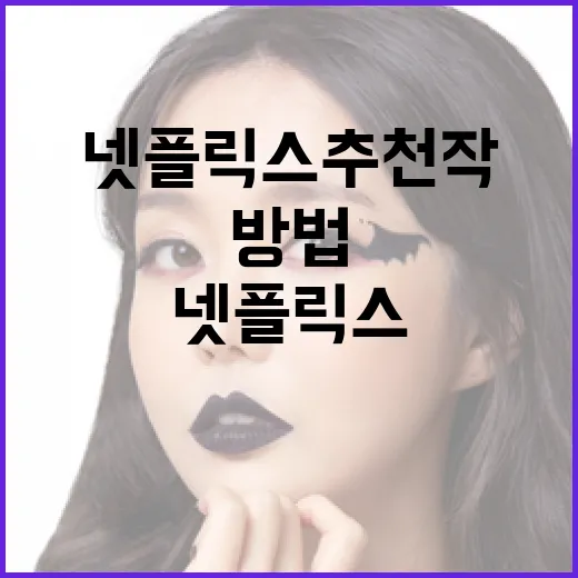 넷플릭스 추천작을 찾는 방법 - 요약