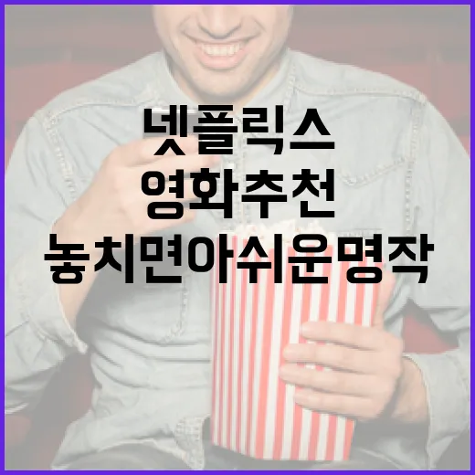 넷플릭스 영화 추천: 놓치면 아쉬운 명작들 - 요약