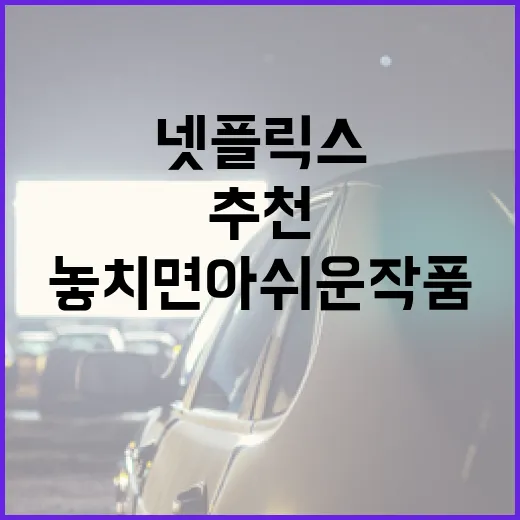 넷플릭스 영화 추천: 놓치면 아쉬운 작품들 - 요약