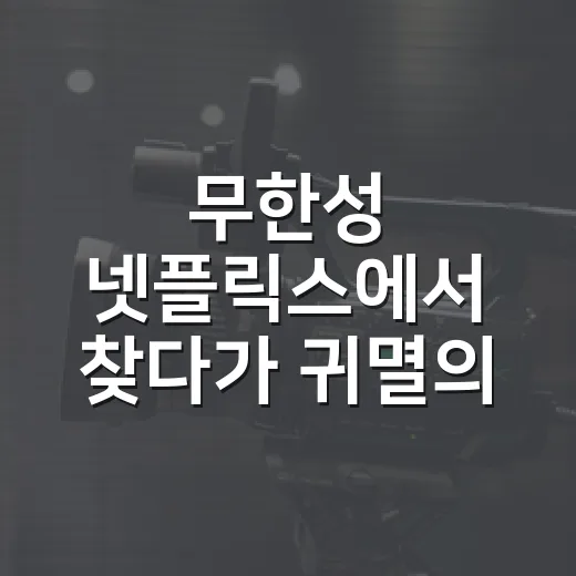 무한성 넷플릭스에서 찾다가 귀멸의 칼날 순서까지 다시 확인해봤다 - 요약