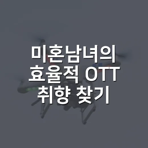 미혼남녀의 효율적 OTT 취향 찾기, 1000편 넘게 보며 생긴 선택법 - 요약