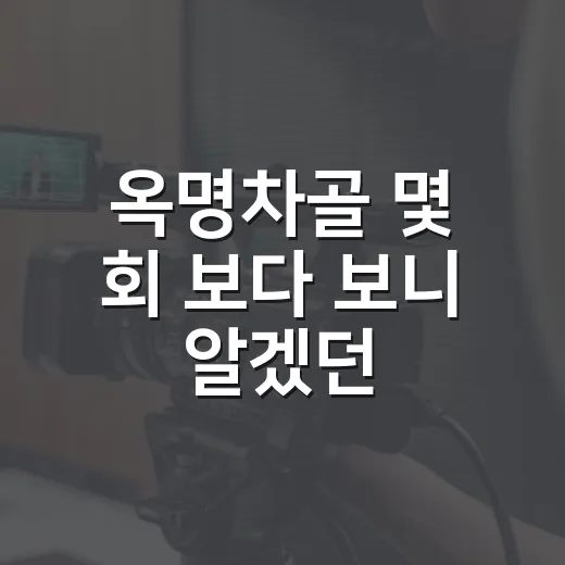 옥명차골 몇 회 보다 보니 알겠던, 차밭 로맨스의 진짜 맛 - 요약