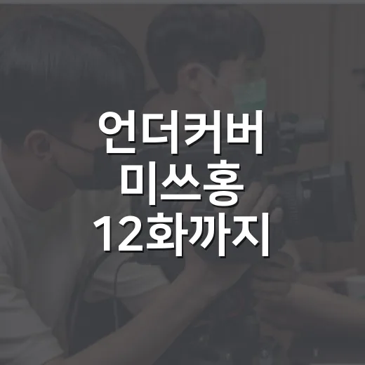 언더커버 미쓰홍 12화까지 따라가봤더니 비자금보다 사람이 더 선명했다 - 요약