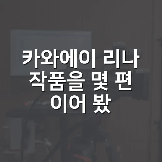 카와에이 리나 작품을 몇 편 이어 봤더니 보인 진짜 매력 - 요약