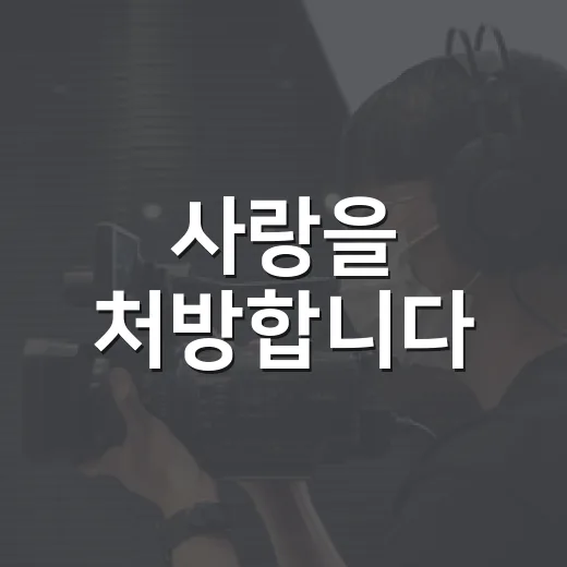 사랑을 처방합니다, 1000편 넘게 보며 골라낸 마음별 추천전 - 요약