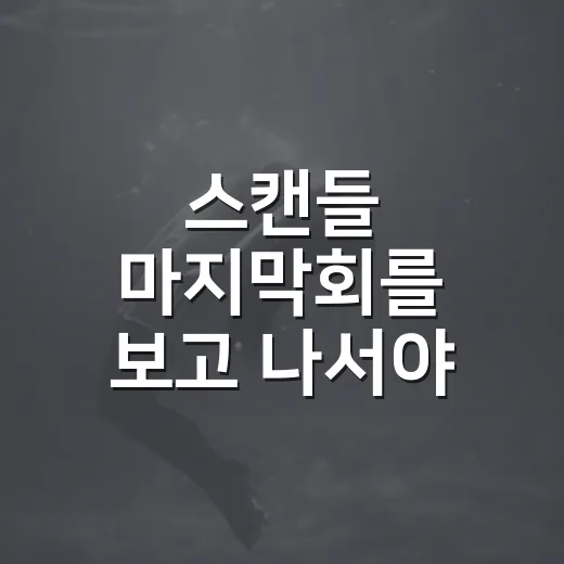 스캔들 마지막회를 보고 나서야 문정인의 추락이 다르게 보였다 - 요약
