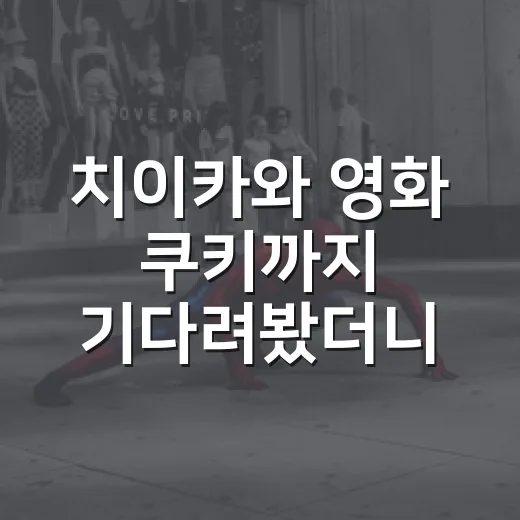 치이카와 영화 쿠키까지 기다려봤더니, 귀여움 뒤에 남는 맛이 꽤 쓰렸다 - 요약