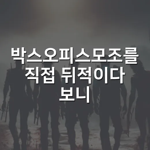 박스오피스모조를 직접 뒤적이다 보니 흥행 숫자보다 취향이 먼저 보였다 - 요약