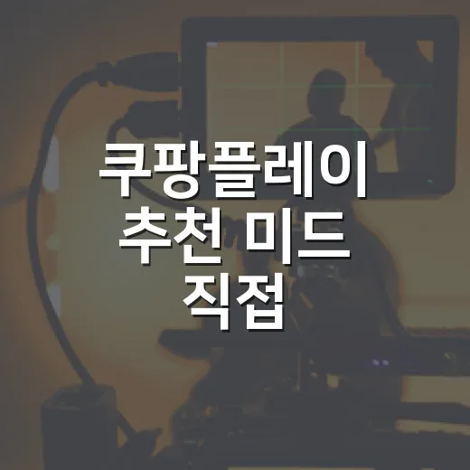 쿠팡플레이 추천 미드 직접 골라봤더니, 취향 따라 갈리는 작품들이 보였다 - 요약