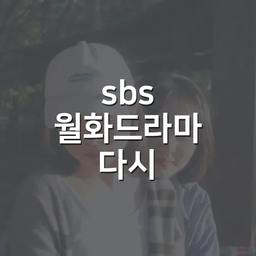 sbs 월화드라마 다시 골라봤더니 취향이 먼저 보였다 - 요약
