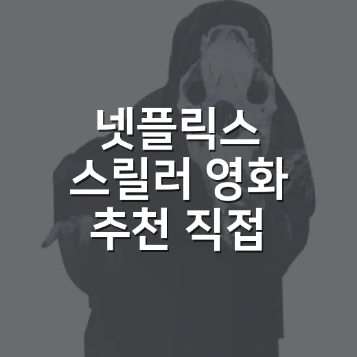 넷플릭스 스릴러 영화 추천 직접 골라보니 취향이 갈렸다 - 요약