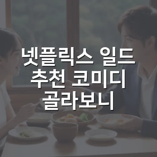 넷플릭스 일드 추천 코미디 골라보니 취향이 보였다 - 요약