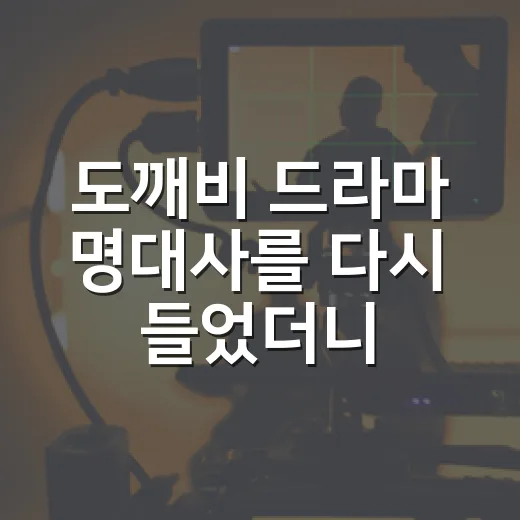 도깨비 드라마 명대사를 다시 들었더니 사랑보다 시간이 남았다 - 요약