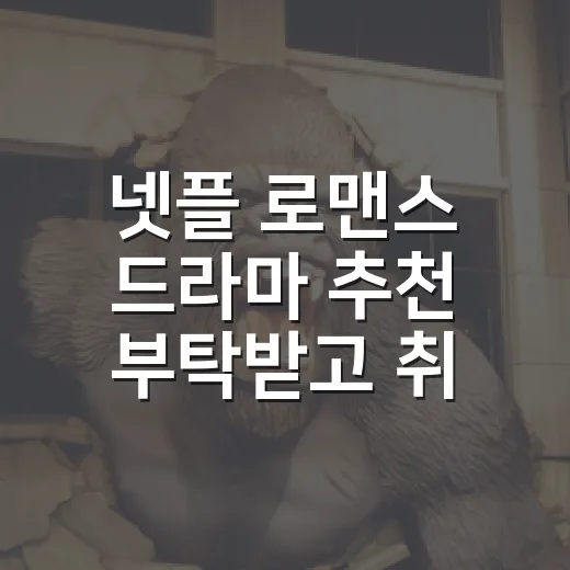 넷플 로맨스 드라마 추천 부탁받고 취향부터 물었다 - 요약