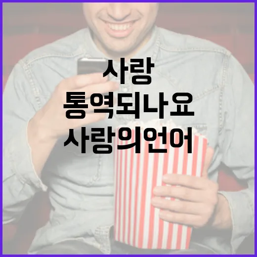 사랑도 통역 되나요…