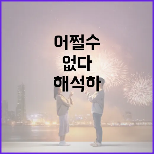 어쩔 수가 없다 해석하는 방법: 상황에 맞게 이해하기 - 요약