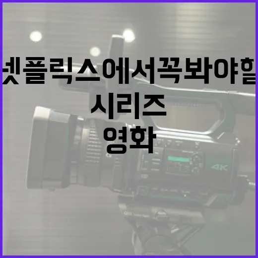 넷플릭스에서 꼭 봐야 할 시리즈 및 영화 추천 - 요약