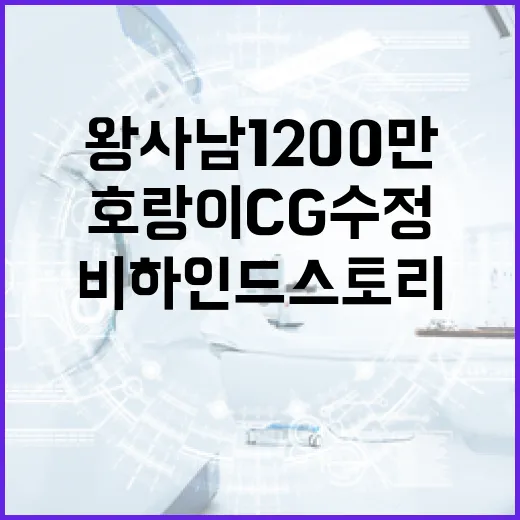 왕사남 1200만 대박, 호랑이 CG 수정 비하인드 스토리 - 요약
