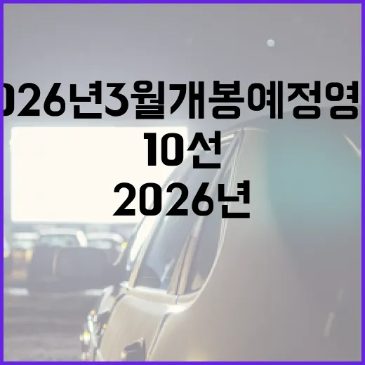 2026년 3월 개봉예정 영화 10선: 꼭 봐야 할 영화들 - 요약