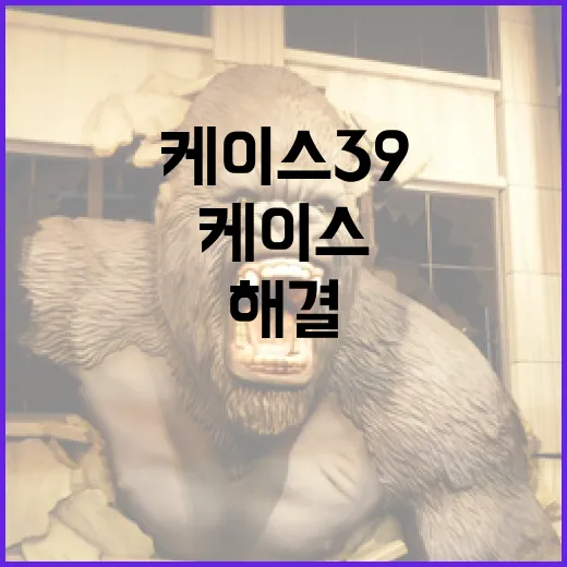 케이스39로 효과적으로 문제를 해결하는 방법 - 요약