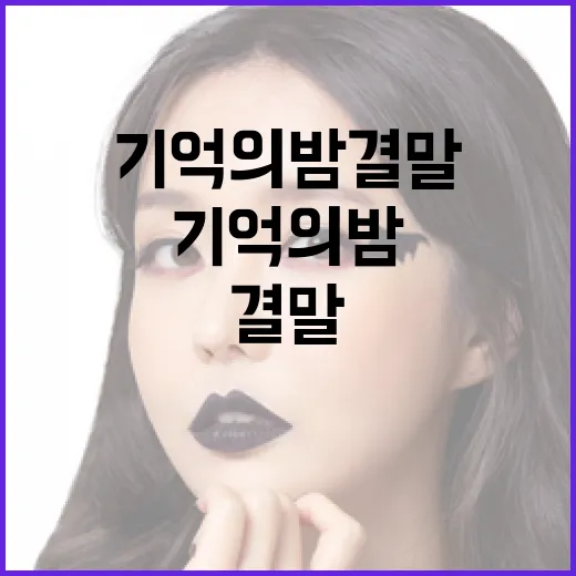 기억의 밤 결말을 …