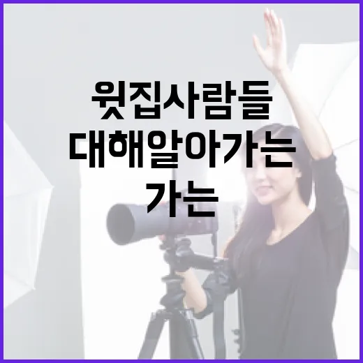 윗집 사람들에 대해 알아가는 방법 - 요약