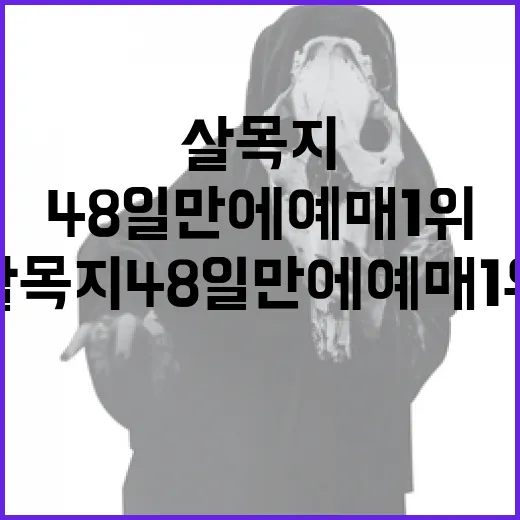 살목지 48일 만에 예매 1위를 차지하는 방법 - 요약