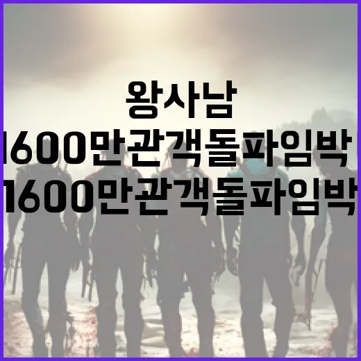 왕사남 영화로 1600만 관객 돌파 임박! 성공 비결은? - 요약