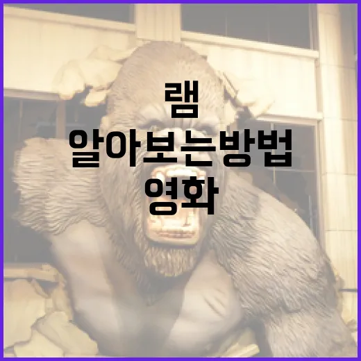 영화 램 정보를 알…