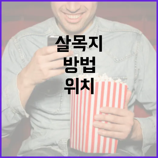 살목지 위치를 찾는 방법 - 요약