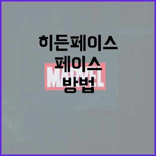 히든페이스를 효과적으로 사용하는 방법 - 요약