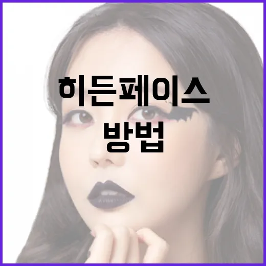 히든페이스를 이해하고 활용하는 방법 - 요약