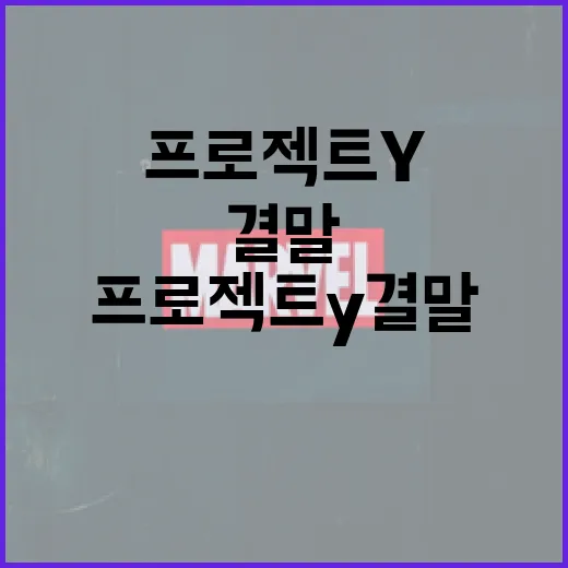 프로젝트Y 결말을 이해하는 방법 - 요약