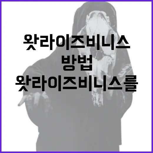 왓라이즈비니스를 성공적으로 활용하는 방법 - 요약