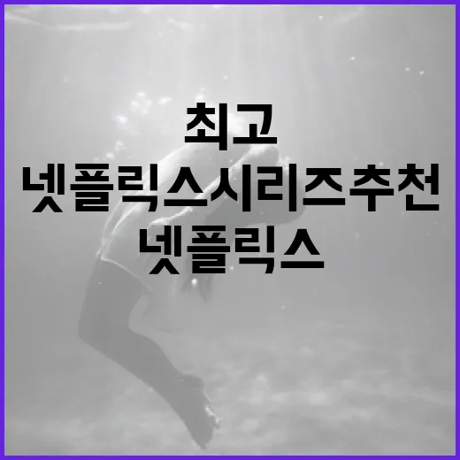 최고의 넷플릭스 시리즈 추천하는 방법 - 요약